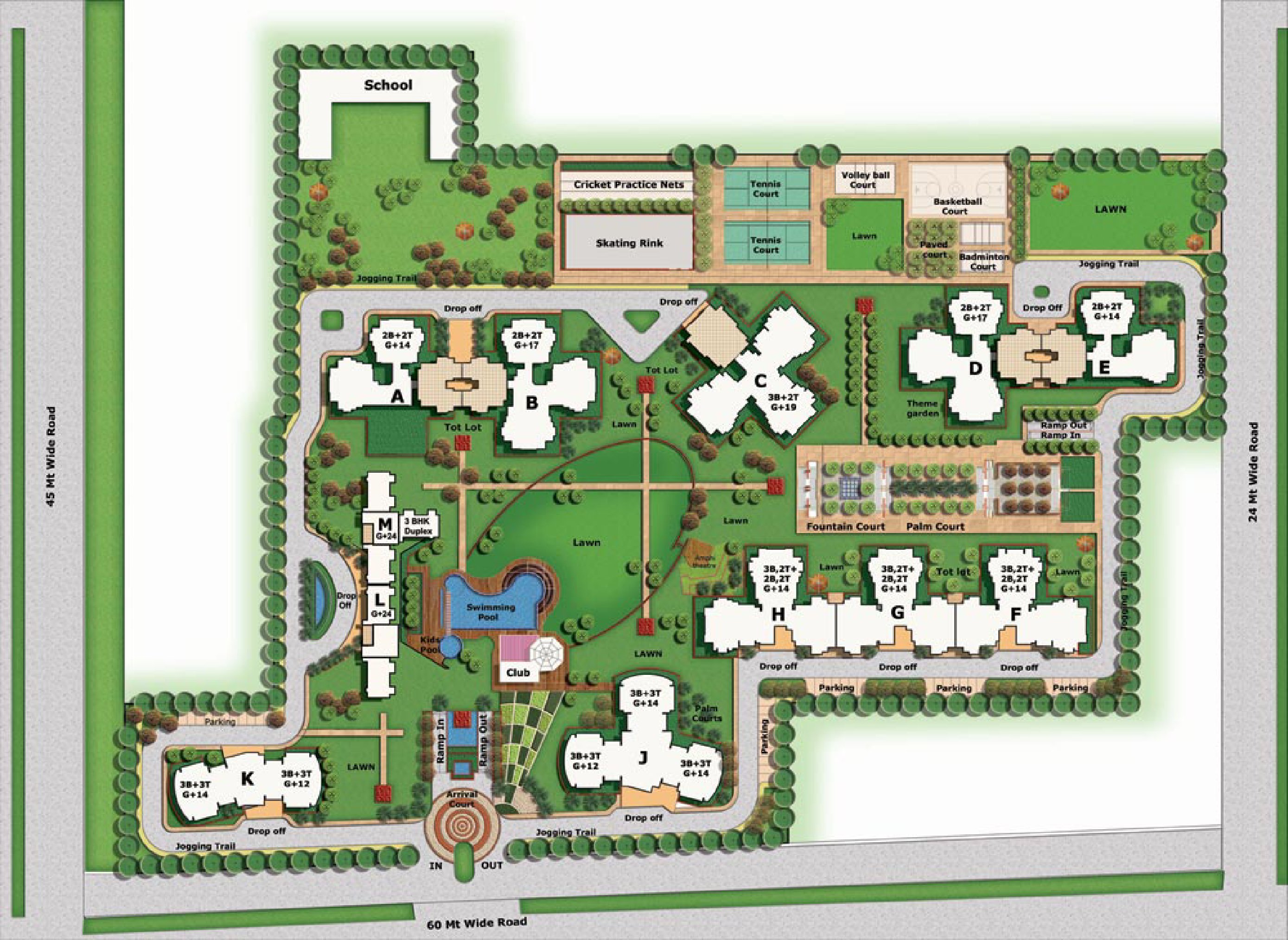 bptp discovery park site plan