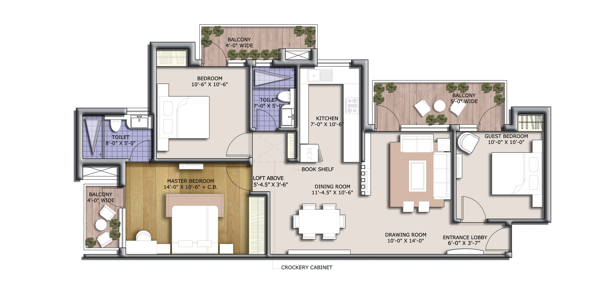 discovery park 1380 sq feet floor plan