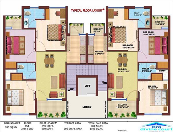 era divine floors ground floor plan