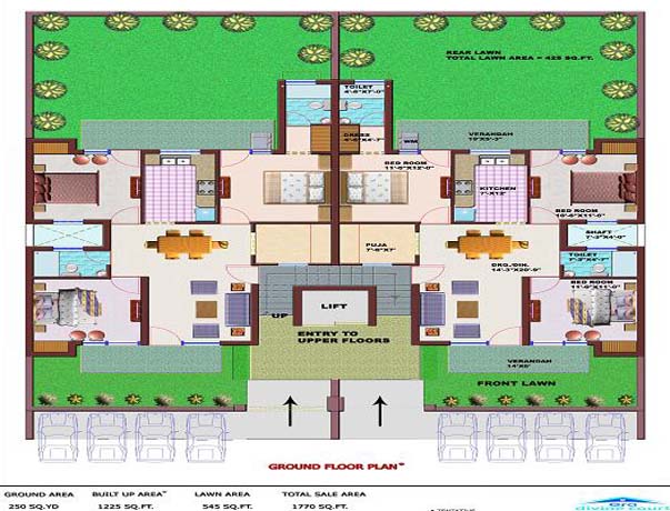 era divine floors grounf floor floor plan in 250 sq. yds